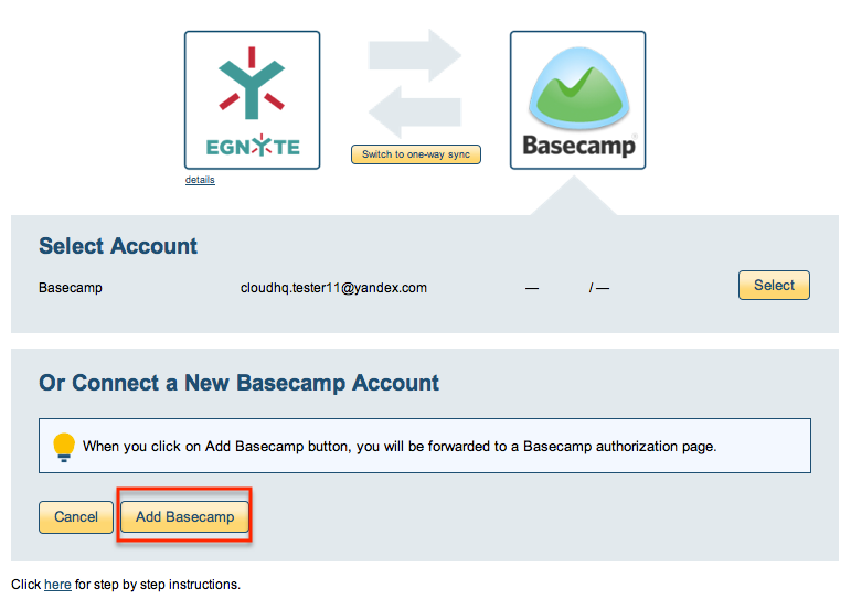 Basecamp account