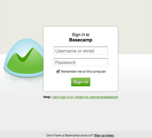 Login troubleshooting - Basecamp 2 Help