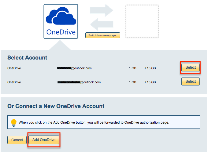 OneDrive account