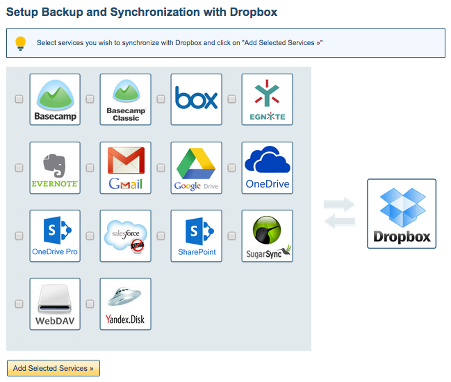 Backup to Dropbox icon
