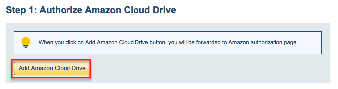 Add Cloud Drive account