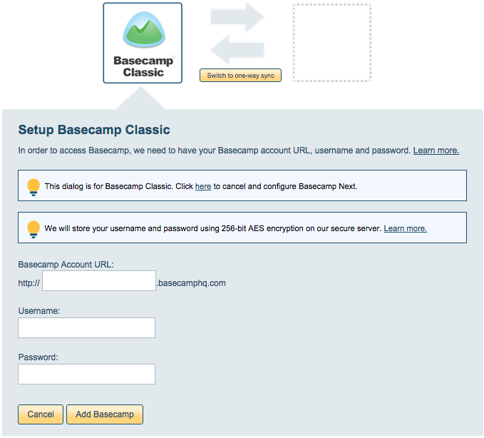 Logging In - Basecamp Help