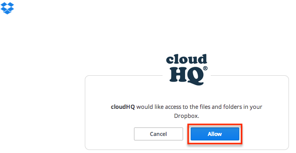 authorize cloudHQ