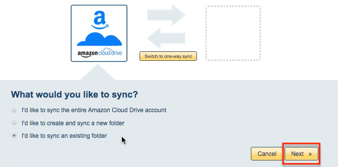 Amazon Cloud Drive folder