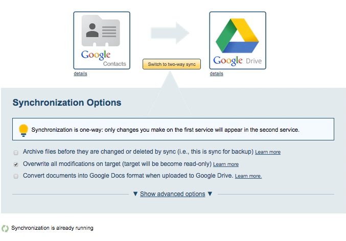 Add Google Drive account