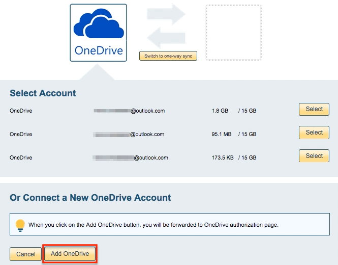 OneDrive account