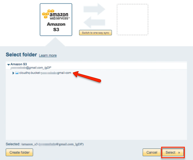 Amazon S3 folder