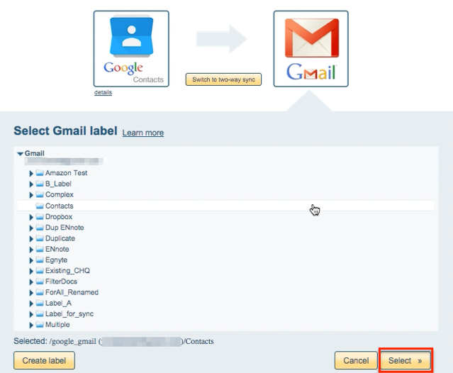 Gmail label
