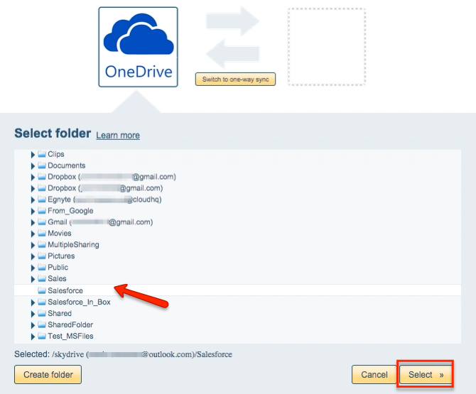 OneDrive folder