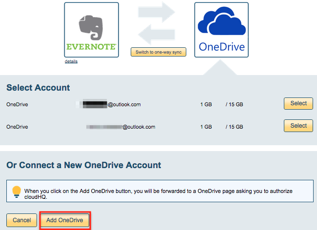  OneDrive account