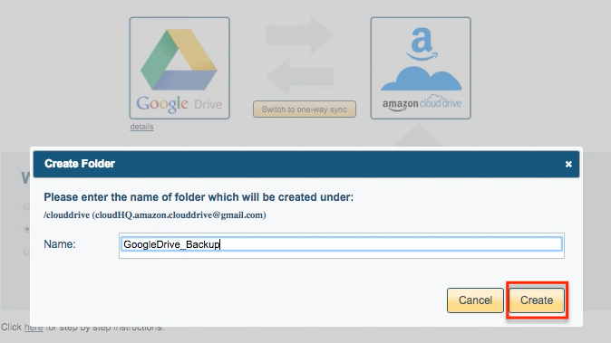 Amazon Cloud Drive folder