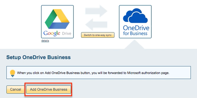OneDrive Business account
