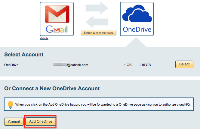  OneDrive account