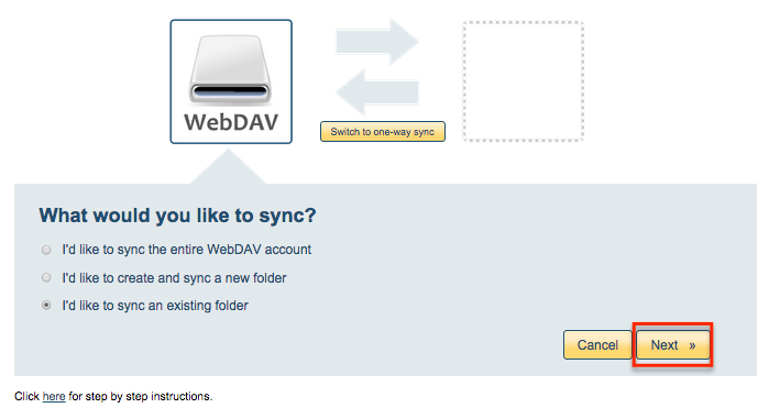 WebDAV folder
