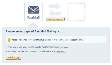 One-way FastMail