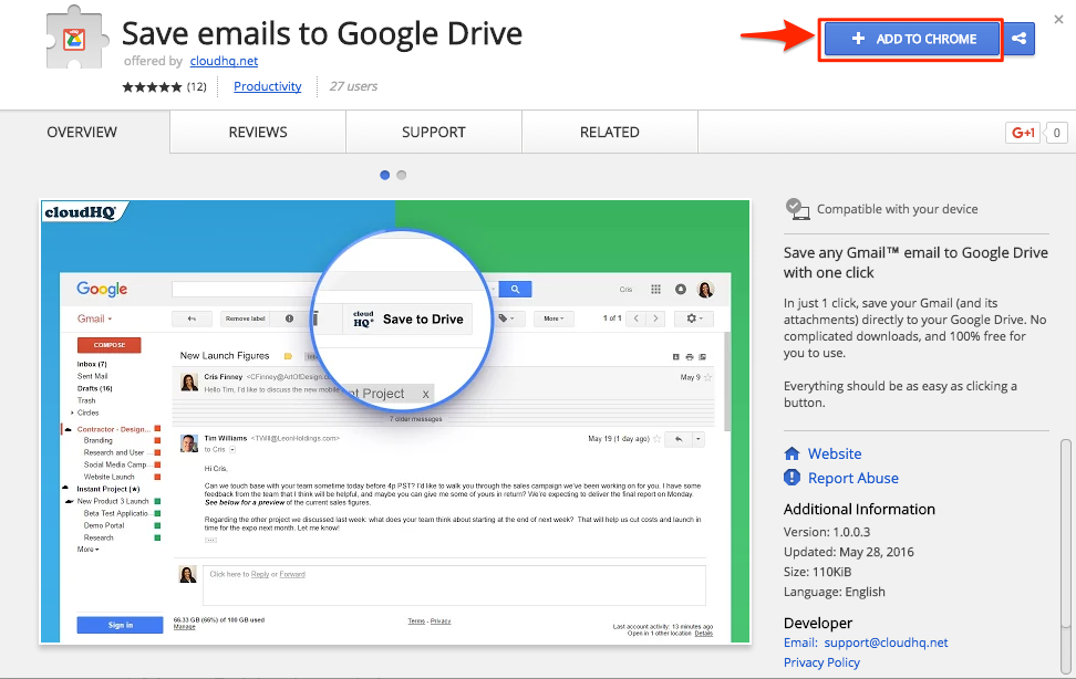 save a video to google drive online