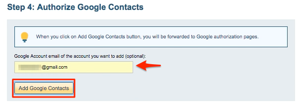Add Google Contacts