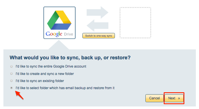 how to restore backup from google drive to alcatel