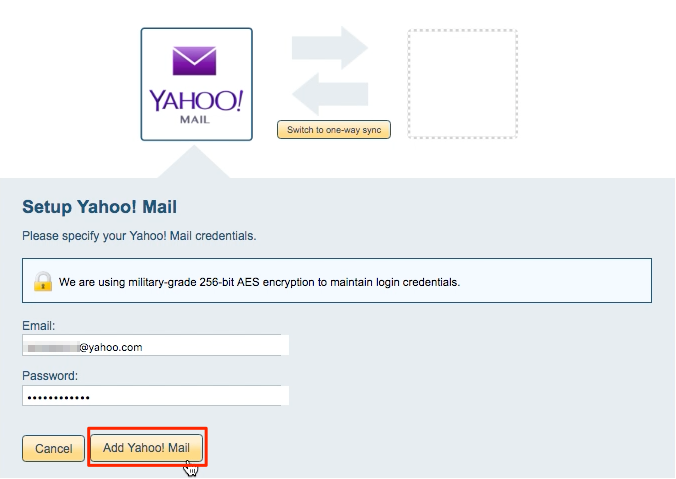 Setting up a Yahoo email account 