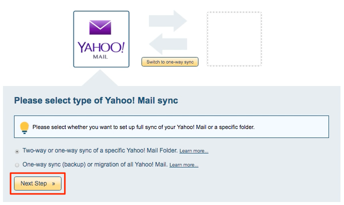 Sync Yahoo