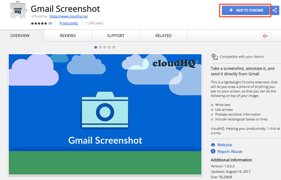 Getting started with Gmail Screenshot (How to send screenshot with