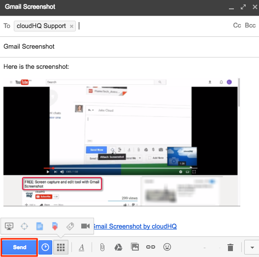 Getting started with Gmail Screenshot (How to send screenshot with