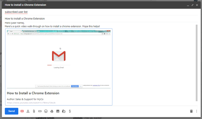 embed video autoplay gmail email